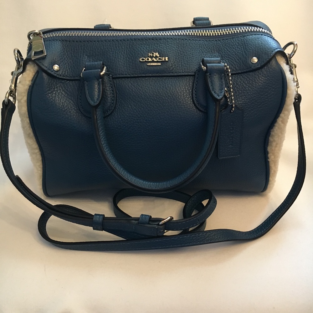 FLASH SALE!!! NWT Coach Pebble Lthr Satchel - Teal